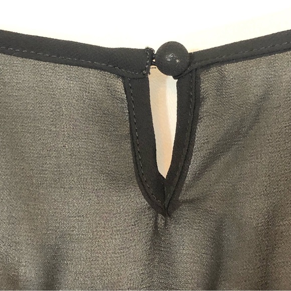 Torrid Burgundy Stripe Lace Bell Sleeve Chiffon Blouse 3X - Picture 14 of 16